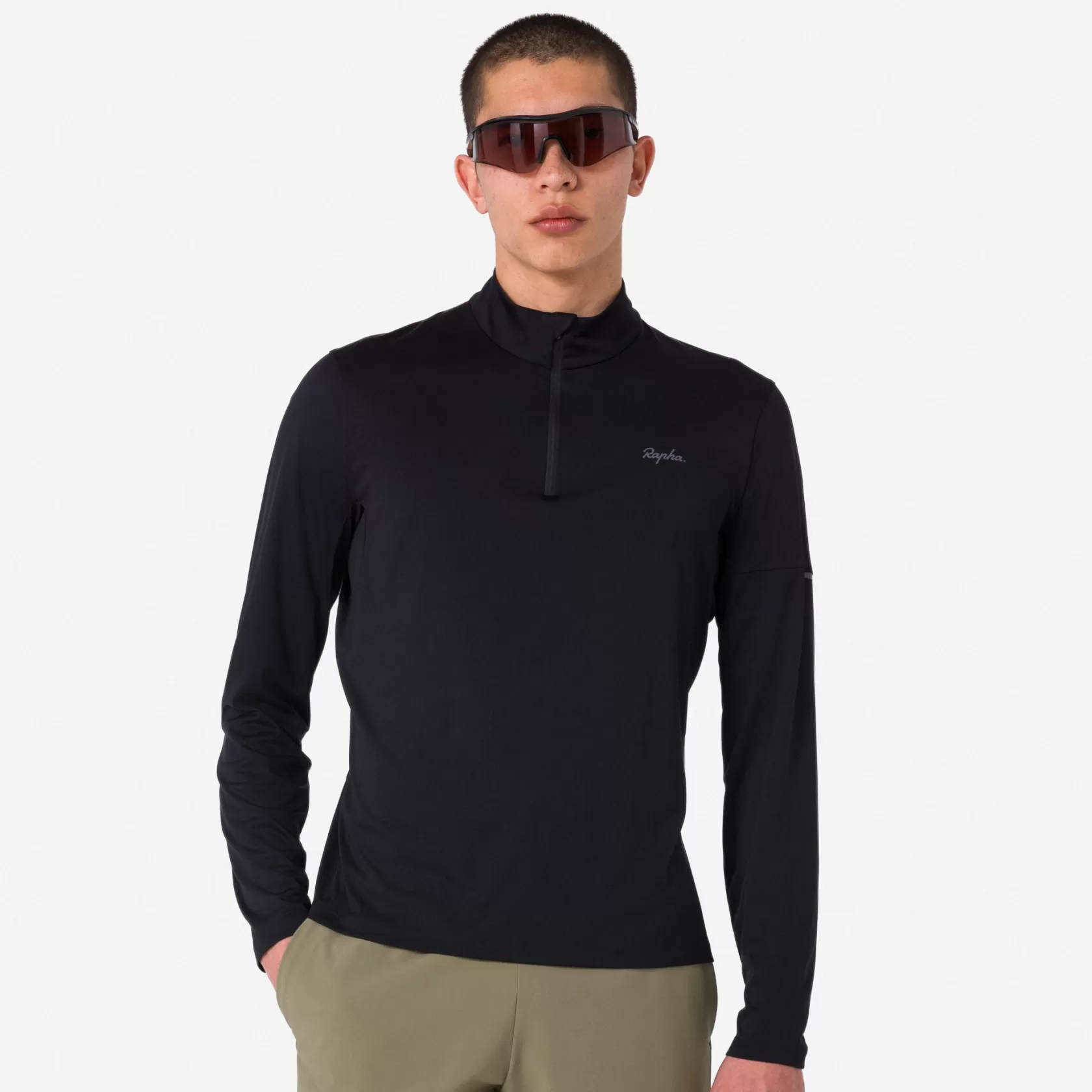 Fashion Men's Active Half Zip T-shirts & Tops